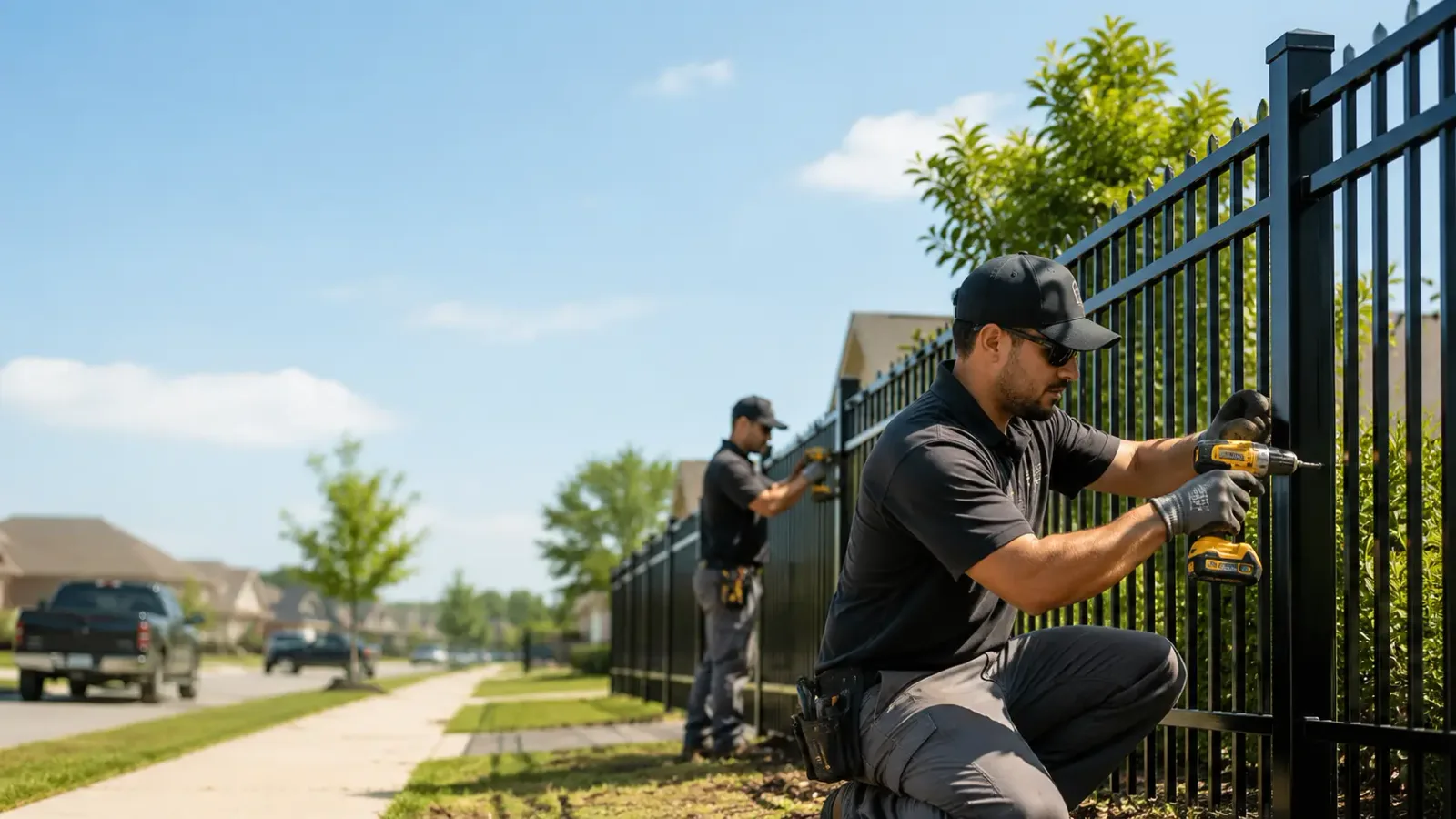 Metal Fence Installation in Huntersville, NC